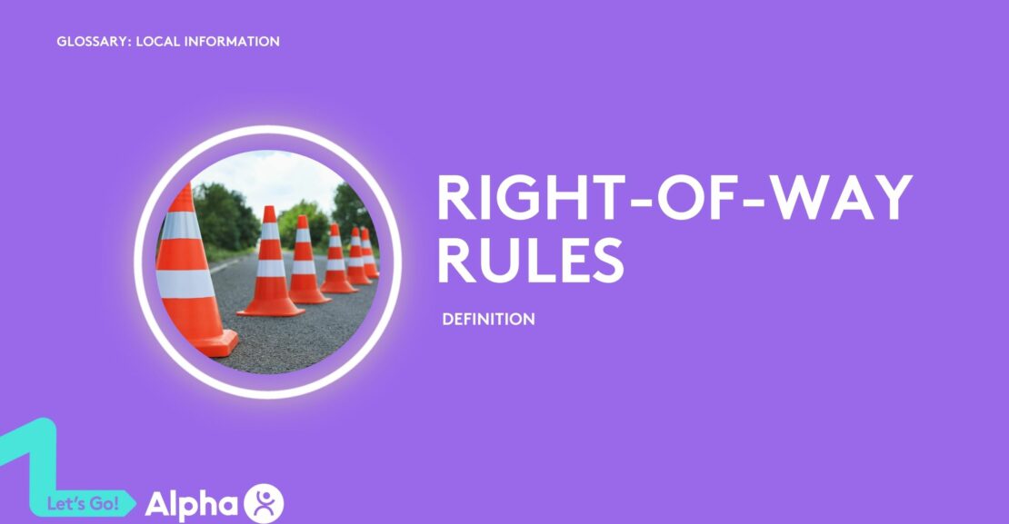 Right-of-Way Rules - Definition - glossary page