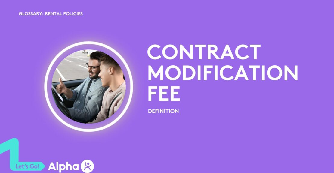 Contract Modification Fee - Definition - glossary page - image